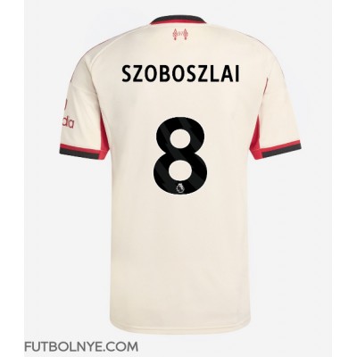 Camiseta Liverpool Dominik Szoboszlai #8 Visitante Equipación 2025-26 manga corta Camiseta Liverpool Dominik Szoboszlai #8 Visitante Equipación 2025-26 manga corta